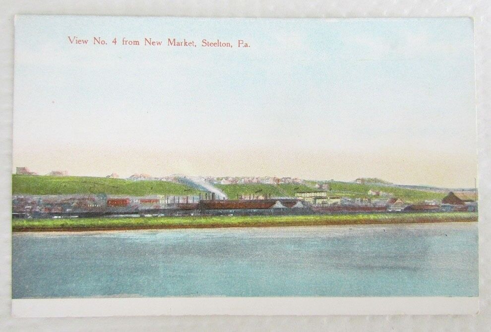 ANTIQUE POSTCARD VIEW No.4 FROM NEW MARKET STEELTON PA