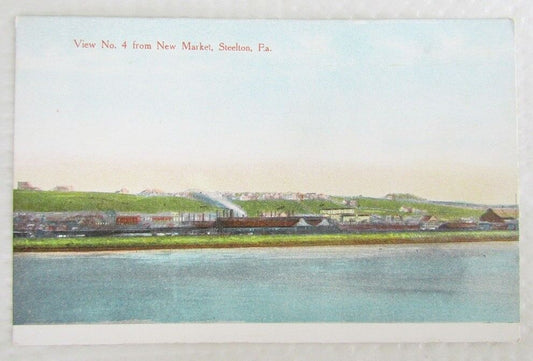 ANTIQUE POSTCARD VIEW No.4 FROM NEW MARKET STEELTON PA