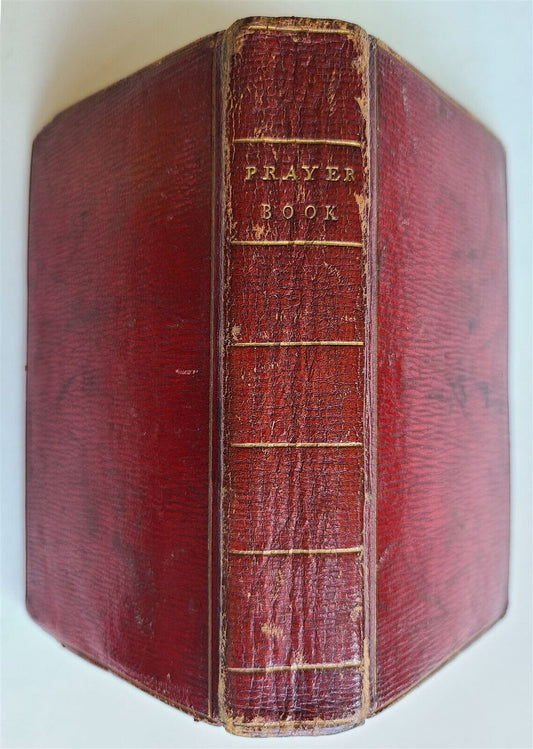 1803 BOOK OF COMMON PRAYER & PSALTER ENGLISH ANTIQUE John Reeves MOROCCO BOUND