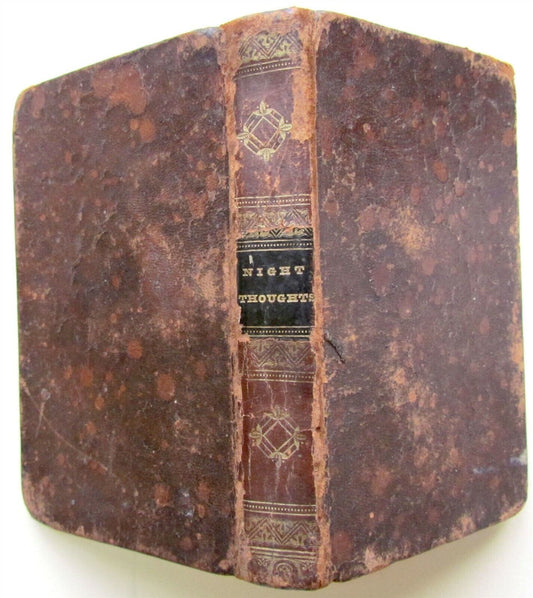 1826 COMPLAINT or NIGHT THOUGTHS & FORCE of RELIGION by E.YOUNG AMERICANA BOSTON