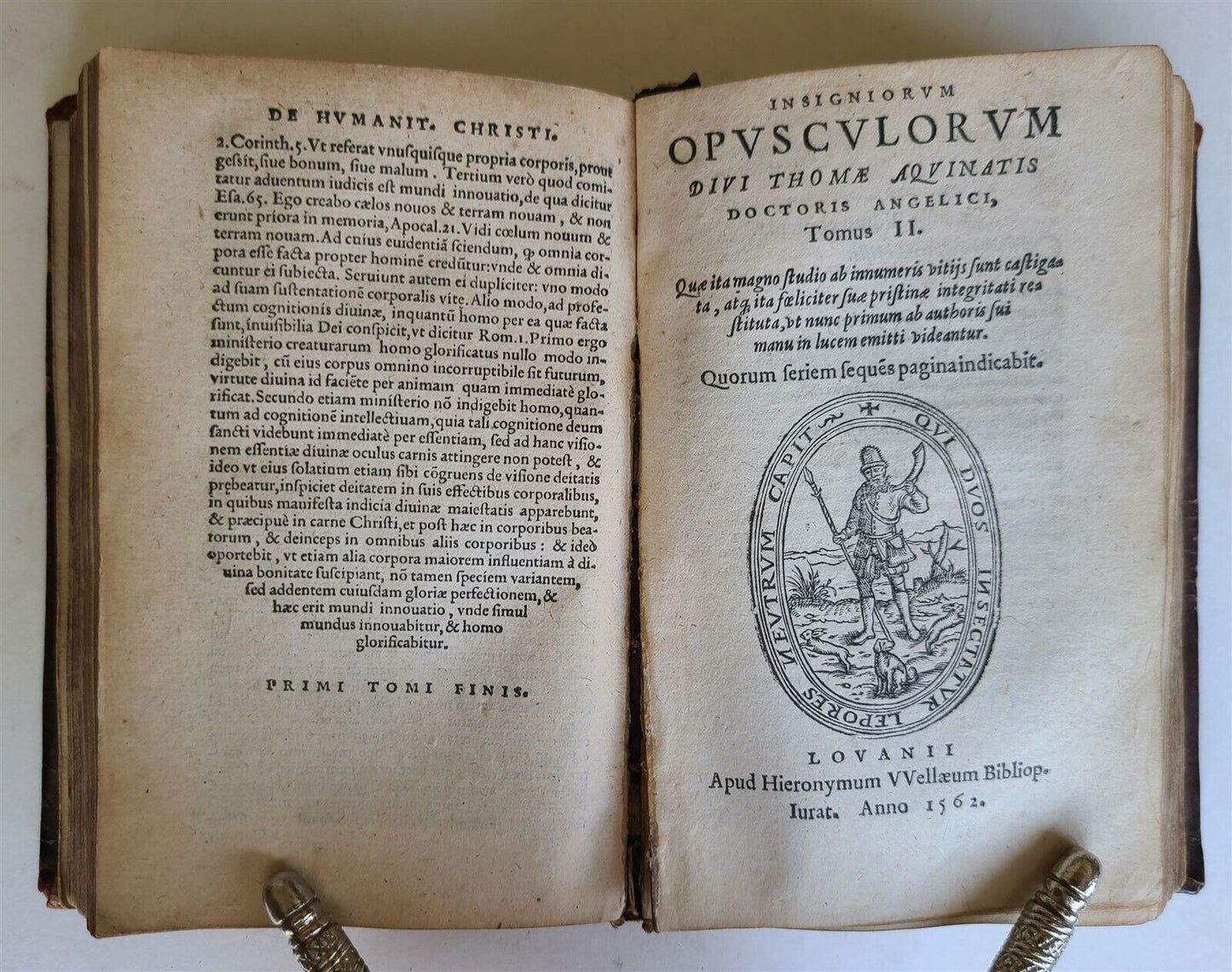 1562 INSIGNIORUM OPUSCULORUM divi Thomae Aquinatis Doctoris Angelici ANTIQUE 16c