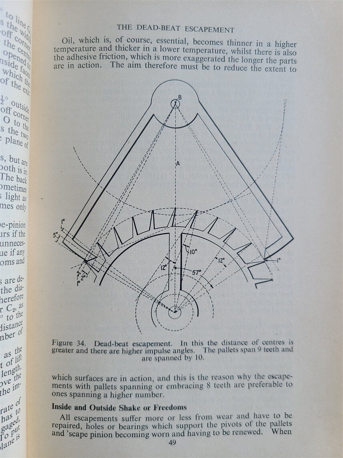 1950s CLOCK & WATCH ESCAPEMENTS by W.J. GAZELEY illustrated vintage