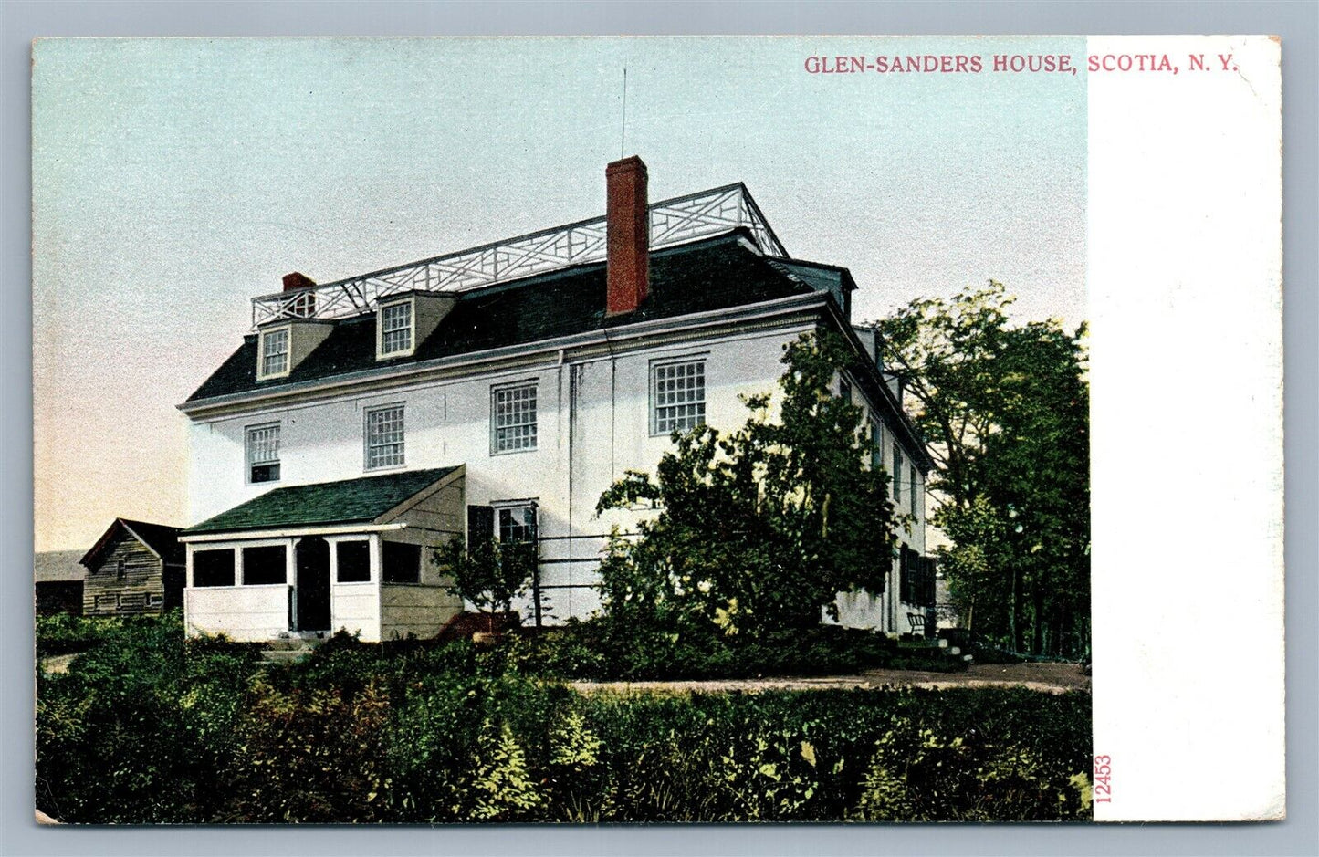 SCOTIA NY GLEN-SANDERS HOUSE ANTIQUE POSTCARD