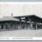 READING MA RAILROAD STATION ANTIQUE POSTCARD RAILWAY DEPOT