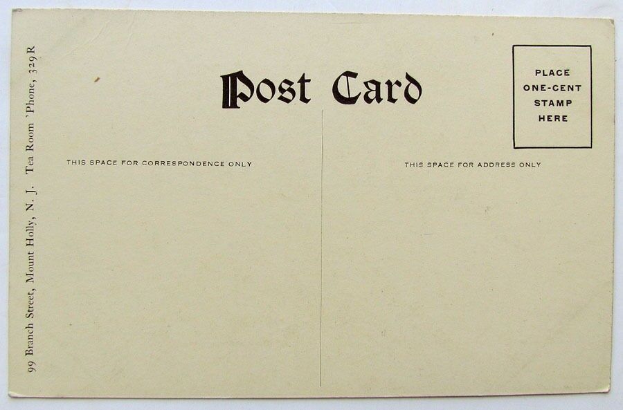 VINTAGE UNDIVIDED POSTCARD THE JOHN WOOLMAN MEMORIAL MT.HOLLY N.J.