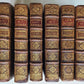 1713 DON QUICHOTTE DE LA MANCHE by CERVANTES 6 VOLUMES antique ILLUSTRATED