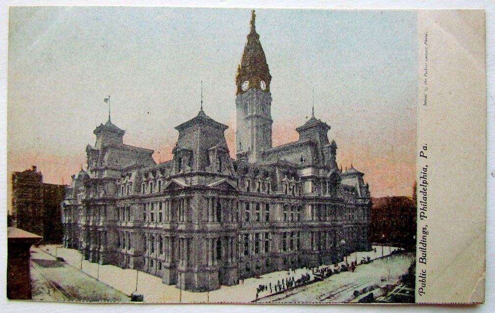VINTAGE POSTCARD PUBLIC BUILDING PHILADELHIA PA