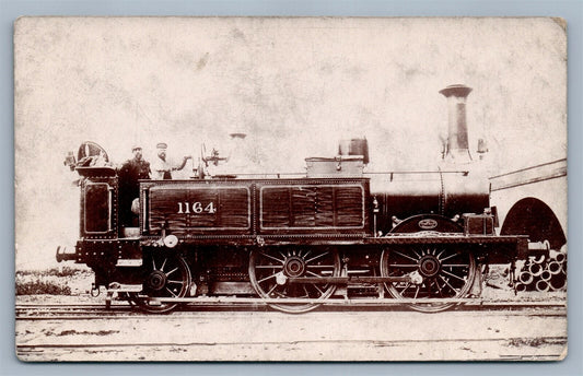 UK TRAIN ANTIQUE REAL PHOTO POSTCARD RPPC railroad railway LOCOMOTIVE SERIES