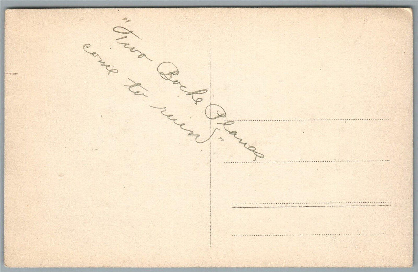 WWI ERA GERMAN AIRPLANE WRECK ANTIQUE REAL PHOTO POSTCARD RPPC