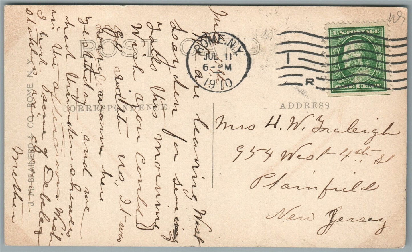 WEST LEYDEN NY ANTIQUE REAL PHOTO POSTCARD RPPC