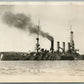 MILITARY SHIP U.S.S. FREDERICK ANTIQUE REAL PHOTO POSTCARD RPPC