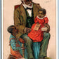 AYER'S CATHARTIC PILLS ANTIQUE ADVERTISING VICTORIAN TRADE CARD BLACK AMERICANA