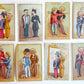 1880s FASHION STORES 8 ANTIQUE VICTORIAN TRADE CARDS SET