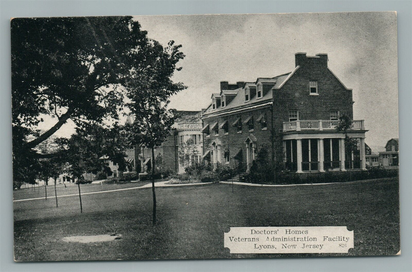 LYONS NJ DOCTOR'S HOME VINTAGE POSTCARD