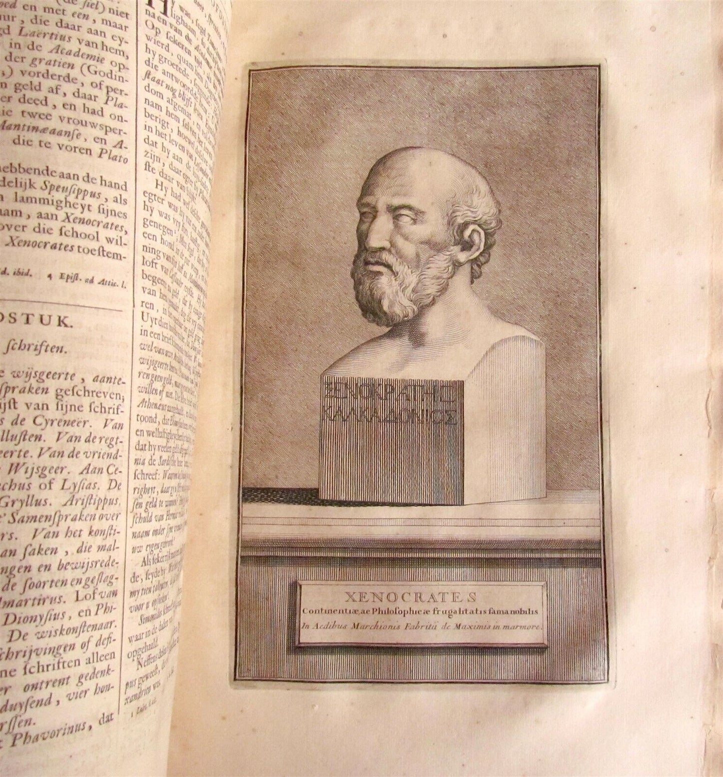 1702 DESCRIPTION of GREEK & EASTERN PHILOSOPHERS FOLIO antique 45 ENGRAVINGS