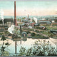 ALLENTOWN PA VIEW FROM EAST 1909 ANTIQUE POSTCARD