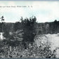WHITE LAKE NY STATE ROAD 1922 ANTIQUE POSTCARD