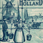 LYMAN HOWE'S NEW MOVING PICTURES of QUAINT HOLLAND ADVERTISING ANTIQUE POSTCARD