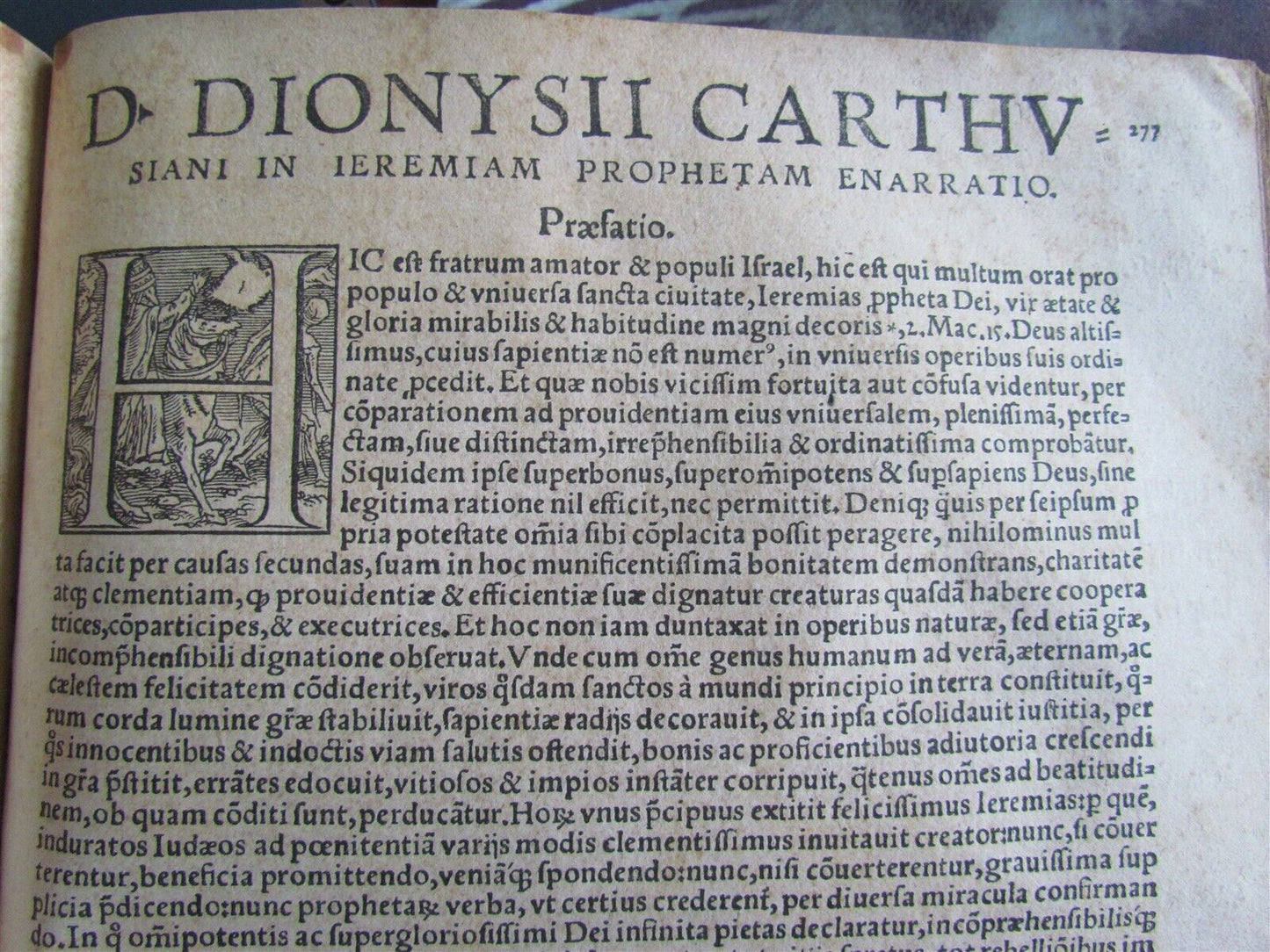 1548 Book of Prophets Commentaries by Dionysius Carthusian antique FOLIO vellum