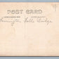 FARMINGTON FALLS ME COVERED BRIDGE ANTIQUE REAL PHOTO POSTCARD RPPC