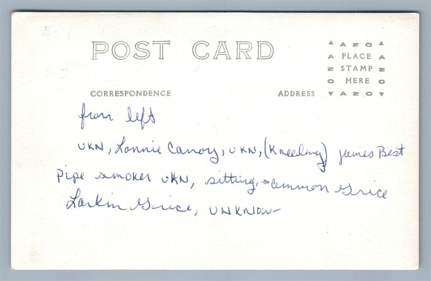 GROUP of HUNTERS ANTIQUE REAL PHOTO POSTCARD RPPC