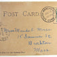 VINTAGE 1907 POSTCARD PASSENGER STATION MANCHESTER CONN. railway train railroad