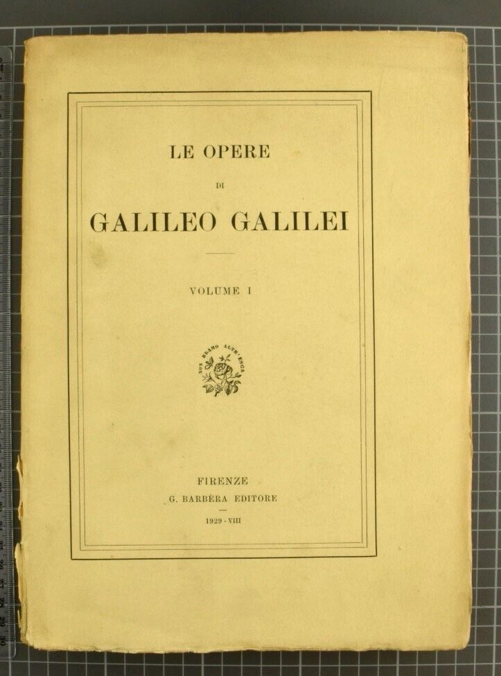 1929-1939 GALILEO GALILEI 20 VOLUMES antique ILLUSTRATED in ITALIAN