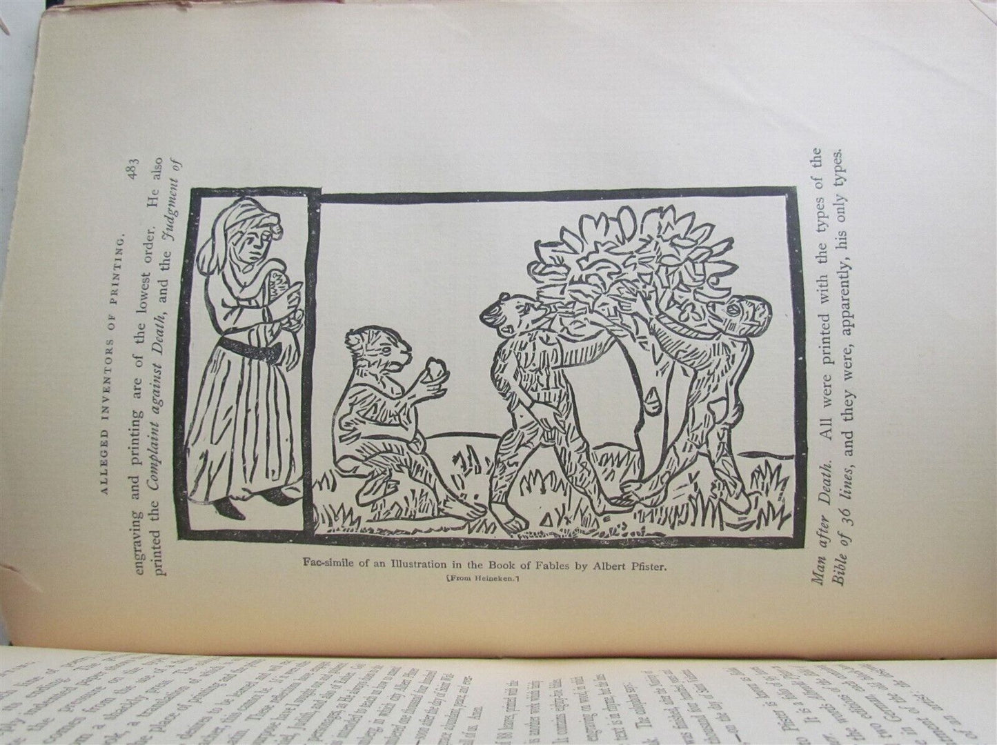 1878 INVENTION of PRINTING by T. de VINNE ILLUSTRATED antique SIGNED by AUTHOR!