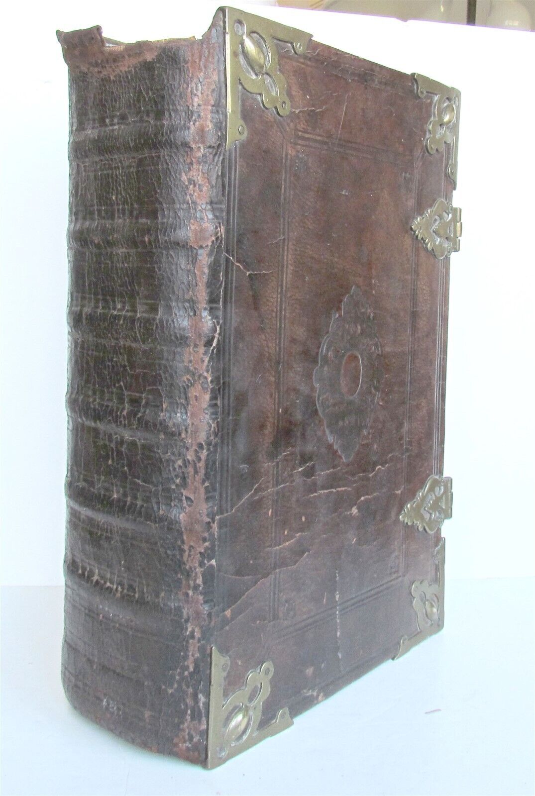 1738 BIBLE in DUTCH ILLUSTRATED w/ MAPS antique MASSIVE FOLIO BIBLIA