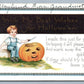 HALLOWEEN WISHES EMBOSSED ANTIQUE POSTCARD