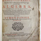 1747 MATHEMATICS ALGEBRA by SYMON PANSER antique RARE