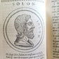 1611 LIVES OF ILLUSTRIOUS GREEK & ROMAN MEN PLUTARCH 2 vols antique ILLUSTRATED