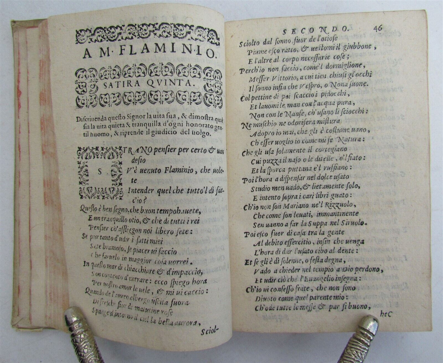 1583 POETRY by LUDOVICO ARIOSTO & others vellum bound 16th CENTURY RARE