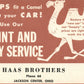 JACKSON CENTER OH HAAS BROTHERS PAINT & BODY SERVICE VINTAGE POSTCARD