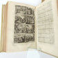 1758 2 volumes BIBLE HISTORY VELLUM BINDING antique ILLUSTRATED