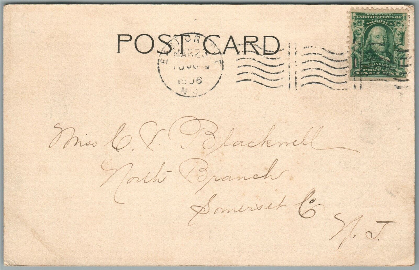 EAST ORANGE NJ WOMAN'S CLUB HOUSE ANTIQUE POSTCARD