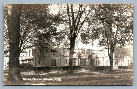 OBERLINE OH FINNEY CHAPEL VINTAGE REAL PHOTO POSTCARD RPPC