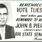 KANSAS STATE SENATOR JOHN PIERSON ELECTION VINTAGE REAL PHOTO POSTCARD RPPC