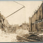 WHITEHALL NY EXCAVATION OF LOCK No.12 ANTIQUE REAL PHOTO POSTCARD RPPC