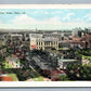 TULSA OK BIRDS EYE VIEW ANTIQUE POSTCARD