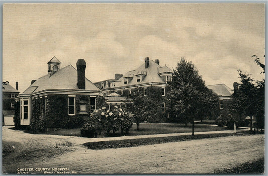 WEST CHESTER PA HOSPITAL ANTIQUE POSTCARD