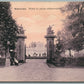 POLAND WARSZAWA WJAZD DO PALACU WILIANOWSKIEGO ANTIQUE POSTCARD