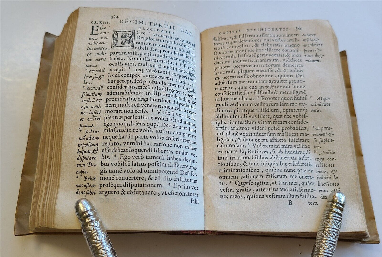 1553 Elucidatio paraphrastica in librum D. Iob by Franz Titelmans antique VELLUM