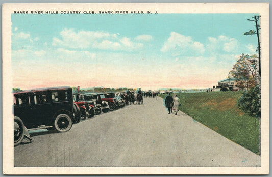 SHARK RIVER HILLS NJ COUNTRY CLUB ANTIQUE POSTCARD