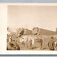RAILROAD ACCIDENT TRAIN CARS WRECK ANTIQUE REAL PHOTO POSTCARD RPPC railway