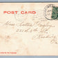 HINTINGDON PA PENN STREET ANTIQUE POSTCARD w/ CORK CANCEL