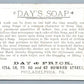 DAY'S SOAP PHOLADELPHIA PA EMBOSSED VICTORIAN TRADE CARD DAY & FRICK CO.