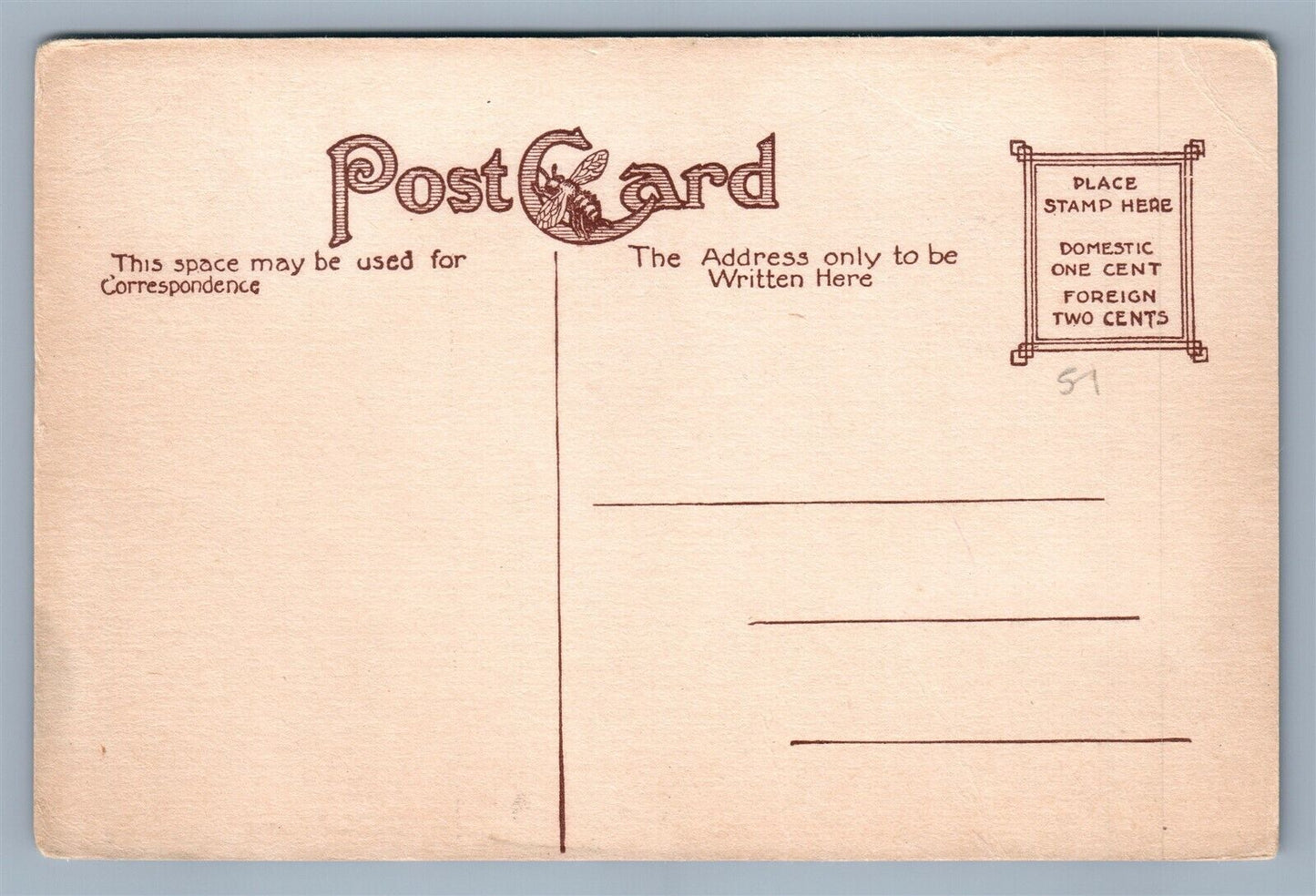 WHITE HEAD ME LIGHT HOUSE ANTIQUE POSTCARD