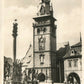 CZECH REPUBLIC CHOMUTOV CITY TOWER VINTAGE REAL PHOTO POSTCARD RPPC