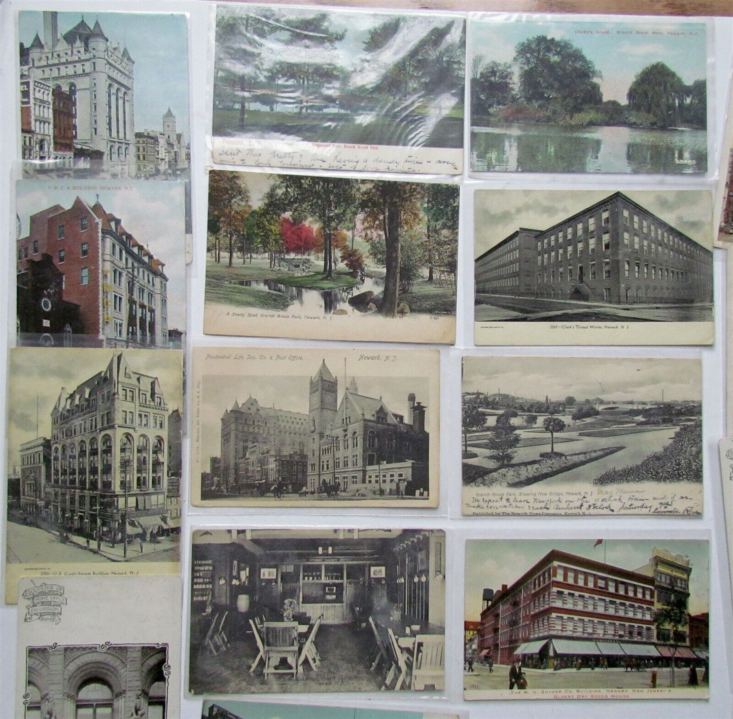 NEWARK NJ lot of 40 ANTIQUE & VINTAGE POSTCARDS